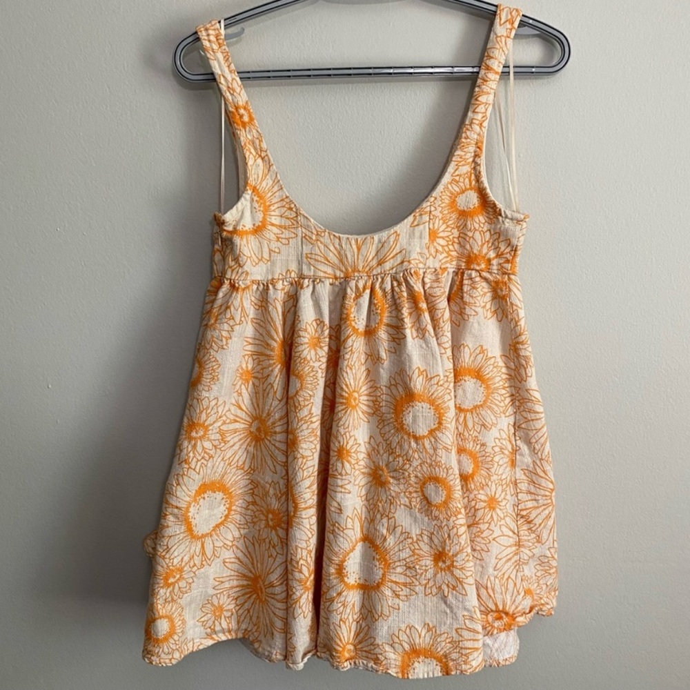 Urban Outfitter Bibi Printed Babydoll Dress